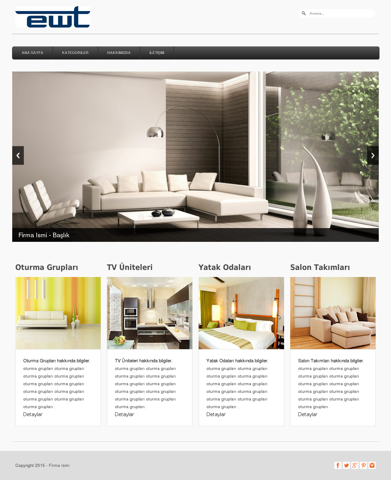 Hazır Tasarımlar Mobilya Dekorasyon Erzurum Web Tasarım